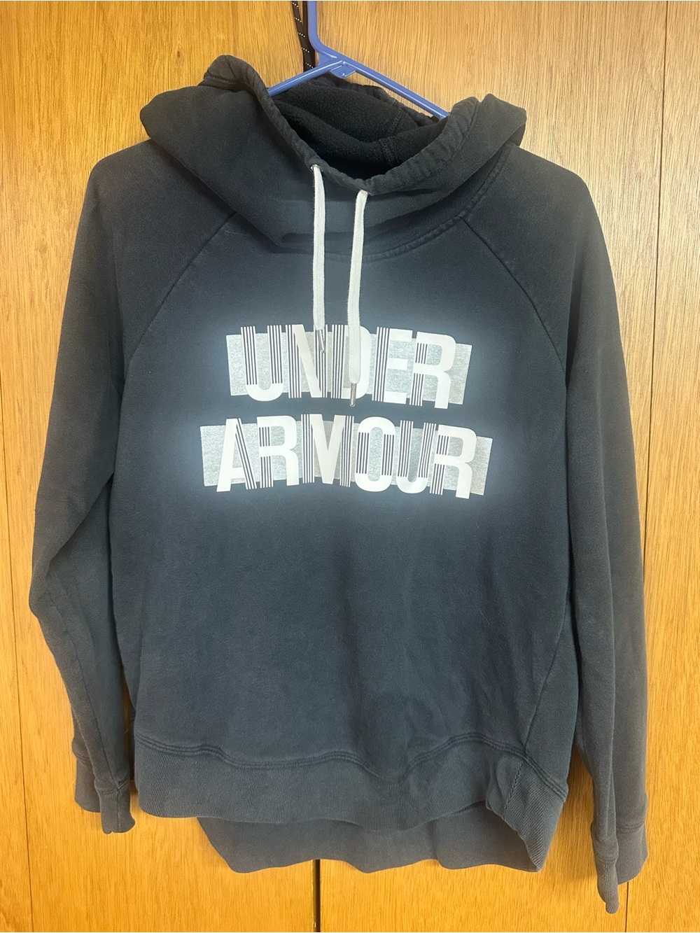Under Armour Women’s Black Crewneck Hoodie with White Logo